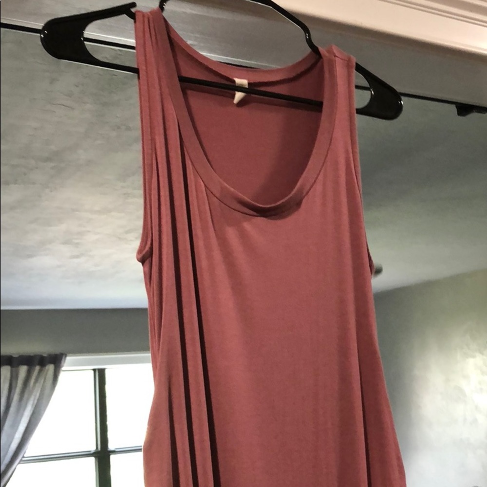 Pink blush maternity dress